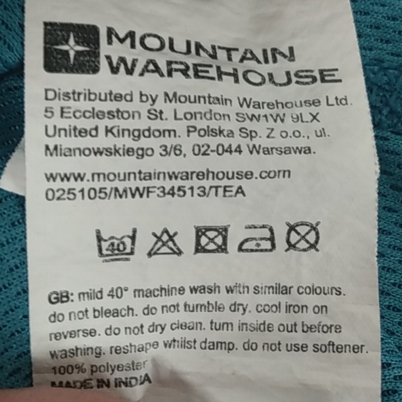 Mountain Warehouse Quick drying/breathable women's traquize top US4 - Picture 6 of 7